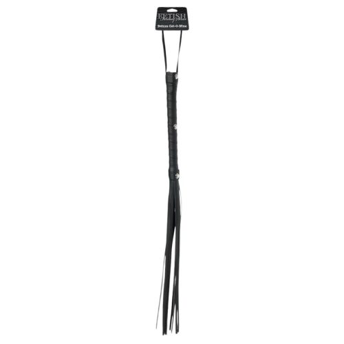 Fetish Fantasy Deluxe Cat-O-Nine - fekete korbács (65cm)