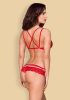 Obsessive 860 piros csipkeszett - L/XL