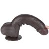 Lovetoy barna dildó csúsztatható bőrrel  - 24 cm
