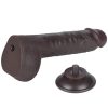 Lovetoy barna dildó csúsztatható bőrrel  - 24 cm