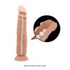 Élethű hajlítható gerinces dildó - 22 cm
