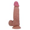 Sliding skin - élethű dildó csúsztatható bőrrel - 22 cm