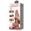 Sliding skin - élethű dildó csúsztatható bőrrel - 22 cm