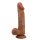 Beautiful Buraq élethű letapasztható barna dildó - 24 cm