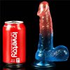 Lovetoy tapadókorongos herés színes dildó -19 cm