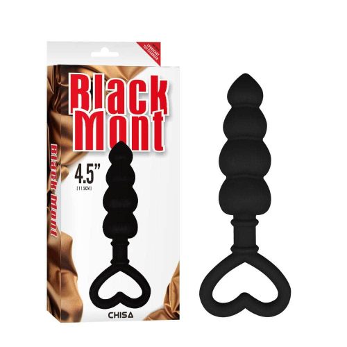 Black Mont golyós szilikon anál plug 