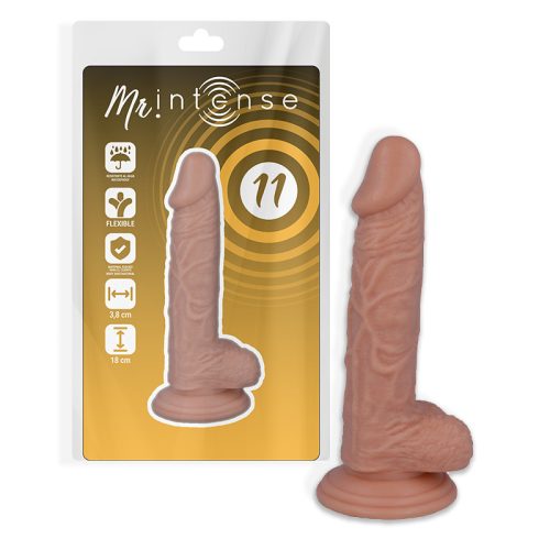 Intense bőrhatású herés dildó - 18,5 cm