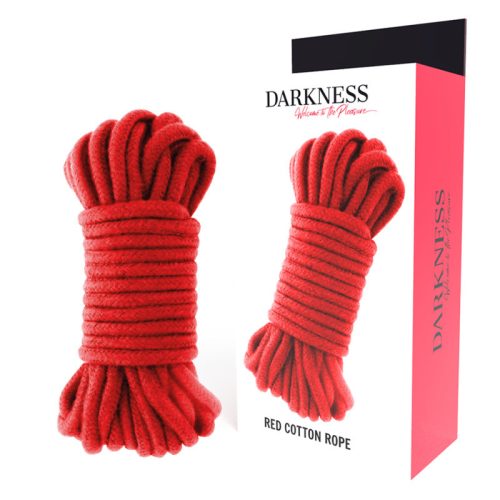 Darkness piros bondage kötél - 10 m