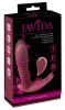 Javida RC - rádiós, 3 funkciós csikló vibrátor (piros)