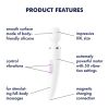 Satisfyer Wand-er Woman - vízálló masszírozó vibrátor (fehér)