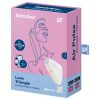 Satisfyer Love Triangle - okos léghullámos csiklóizgató (fehér)