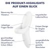 Satisfyer Bold Lover - akkus, vízálló ujj vibrátor (fehér)