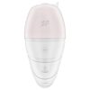 Satisfyer Supernova - akkus, léghullámos 2in1 vibrátor (fehér)
