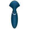 Satisfyer Mini Wand-er - vízálló masszírozó vibrátor (kék)
