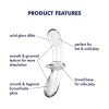 Satisfyer Double Crystal - kétvégű üveg dildó (átlátszó)